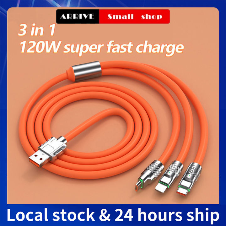 W In Zinc Alloy Charger Cable A Super Fast Charger Type C Liquid Silicone Cable Micro