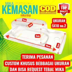 ( HARGA 50PCS MIKA )mika sofrog kotak packing sofrog mika kemasan lure umpan pancing jump frog mika vacum oval umpan