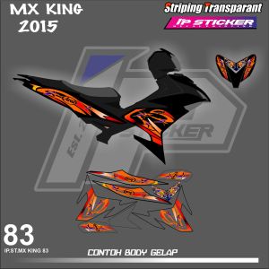 MX KING 2015  (COD) STIKER STRIPING MOTOR YAMAHA MX KING 2015  - STIKER LIST SIMPLE DESAIN RACING HOLOGRAM DAN TRANSPARAN BISA COD IP.KODE-83