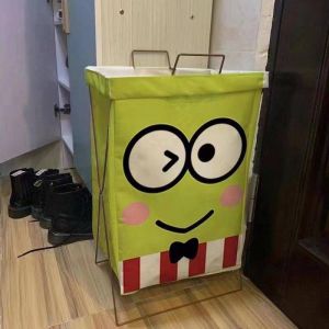 ตะกร้าใส่ผ้า Sanrio Character มาใหม่ พร้อมโครงขาตั้งแบบมีที่หิ้ว พับเก็บได้ ถอดซักทำความสะอาดได้ ขนาด 34×28×28 cm