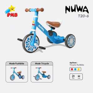 Tricle Bike Nuwa T20-6: Sepeda Anak Roda 3 & Push Bike Balance Bike