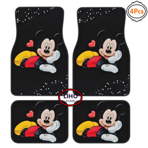 แพ็ก 4 ชิ้น พรมปูพื้นรถยนต์ PVC พรมรถยนต์ เหมาะสำหรับรถทุกรุ่น พรมปูพื้นยางรถ พรมปูพื้นรถยนต์ทนทาน