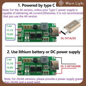 Warm Light 2S 3S 4S 1-4A Booster Module Lithium Polymer Lithium Ion Battery Charging Module Step-Up Boost LiPo Polymer Li-Ion Charger