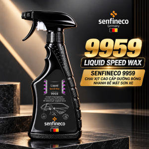 Xịt Dưỡng Bóng Nhanh Bề Mặt Sơn Xe Cao Cấp - Senfineco 9959 Liquid Speed Wax [380ML]