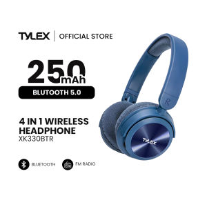 TYLEX XK330BTR 4 In 1 Wireless Stereo Headphones TF Card Play FM Radio Audio Input Built-In Microphone