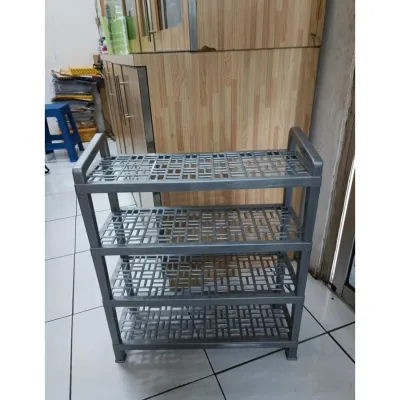 Rak Sepatu Plastik Calista Cosmic Susun 4 & 3 Shoe Rack Stackable