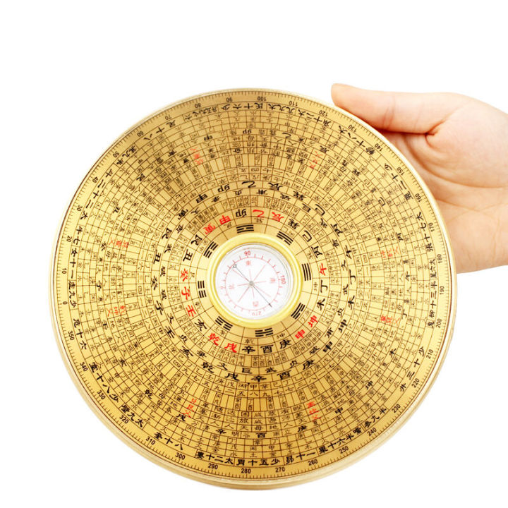 He measured the position and size of the compass with a copper compass ...