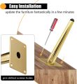 10/15/25/30cm Anti-Rust Kaki Sofa Besi / Kaki Sofa Besi Gold Stabil Kaki Kursi Besi Kuat Untuk Sofa Lemari Dan Meja Kopi. 