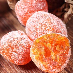 Tianshan rock sugar kumquat dried Guangxi Rongan dried kumquat Tianshan snow orange Xinjiang candied fruit soaked in water tea throat snack 250g