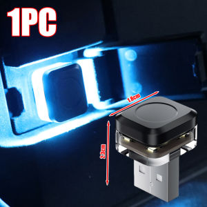 WH 5V Mini USB LED Atmosphere Lamps for Car Interior Environment Decoration - Portable Auto PC Computer Emergency Lighting Night Light Plug and Play
