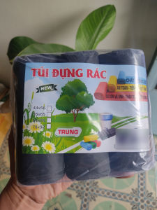 Túi Đựng Rác Phân Hủy Sinh Học 1KG | Có màu Đen và 3 Màu | Bao nilong tự hủy giá rẻ