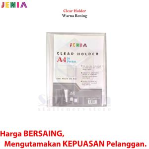 Map Clear Holder A4 60 Pocket Polos / Album Kertas isi 60 Lembar / Katalog Ijazah - Akte