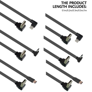 USB linh hoạt để Loại C dây dữ liệu cáp sạc nhanh điện thoại thông minh dây điện hỗ trợ 480Mbps truyền dữ liệu màu đen