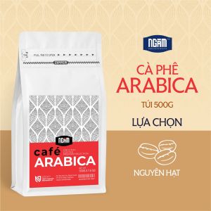 Cà Phê Arabica Cầu Đất Size 18 (500g) Nguyên Hạt - Rang Mộc - Pha Phin Pha Máy Nguyên Hạt Gu Americano & Cold Brew