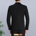 Blazer Men Slim Fit Casual Formal Business Suit Jacket Korean Style Long Sleeve One Button Wedding Tuxedos Coat. 