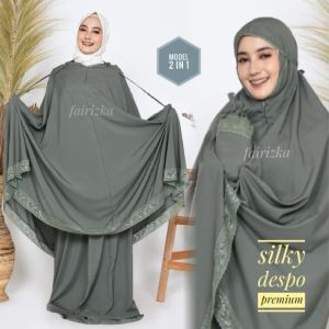 [FREE SAJADAH] Alif Mukena Travel Mini Pouch 2 in 1 Silky Korea Premium Praktis Traveling Bestie Series