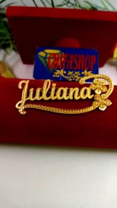 Bros Pin Hijab Titanium Custom & Lapis Emas