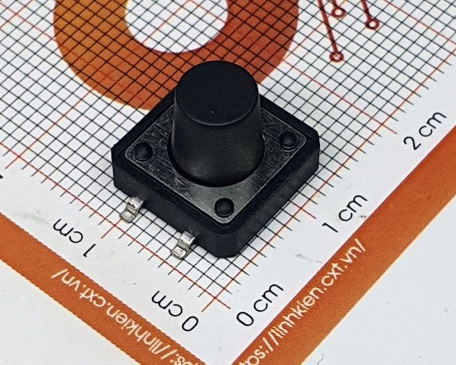 Nút nhấn SMD 4P 12x12x10mm đóng dây (5c)