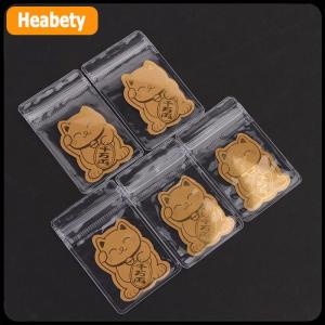 【2-3 ngày giao hàng】 5 cái vàng lá may mắn Mèo Điện thoại di động trang trí Sticker vàng may mắn mèo vàng vá điện thoại trang trí năm mới Quà Tặng điện thoại vá