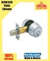 Schlage Double Cylinder Deadbolt - Satin Chrome Model: B62N 626 Made in Mexico. 