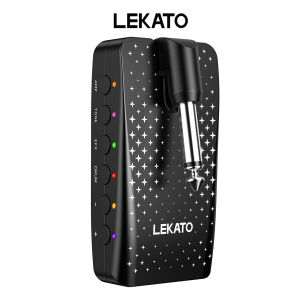 LEKATO EP-01 Mini Guitar Amplifier Plug In with 28 Drum Grooves 14 Effects Rechargeable Practice Guitar Bass Amplifier