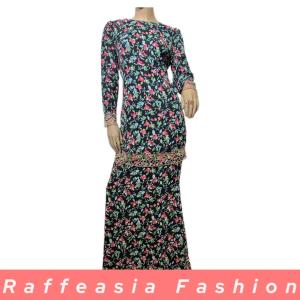 BAJU KURUNG MODERN MATERIAL CHIFFON SULAM KELAWANG