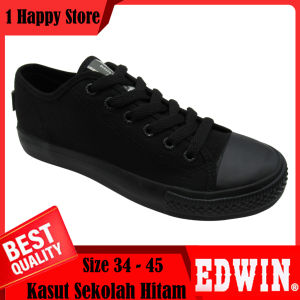 Edwin EW2039 Kasut Sekolah Hitam Black School Shoe 黑色校鞋