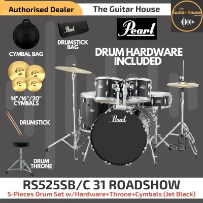 Pearl RS525SB/C-31 ROADSHOW 5-Pieces Drum Set with 14