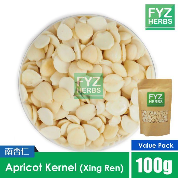 FYZ Herbs Apricot Kernel Xing Ren 100g [Value Pack] 南杏仁袋装 100g | Lazada