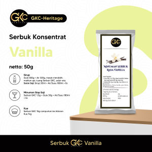 Bubuk Minuman Vanilla 50gr Powder Gkc Heritage