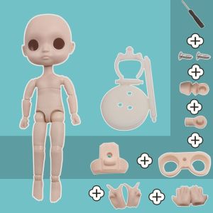 NCUMBE Multi Joint Ob11 Doll Toy Dress Up No Makeup Doll Model Body Doll Accessories White Skin Ymy Body Doll 1/12 Bjd