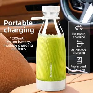 Portable Electric Juicer Cup for Students & Travel RechargeableBlender for Smoothies Fresh Fruit Juice Maker Small Pers