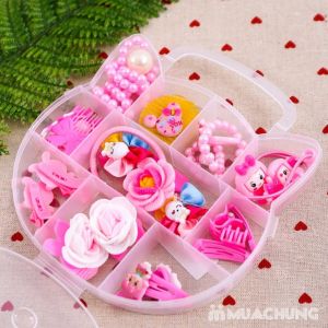 Hộp đựng phụ kiện tóc trang sức cho bé gái