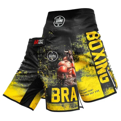 2025 กางเกงขาสั้น MMA ใหม่ กางเกงจิวยิตสู มวยไทย กางเกงต่อสู้ผู้ชาย ศิลปะการต่อสู้ BJJ การต่อสู้ คิกบ็อกซิ่ง การฝึกซ้อมมวย