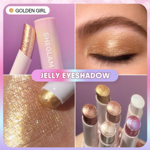 SHEGLAM Crystal Jelly Glaze Glitter Eyeshadow Stick Shimmer Sparkling Eyeshadow Pen Makeup Cosmetics