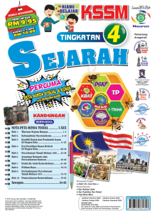 Riang Belajar KSSM Sejarah Tingkatan 4 (Buku Latihan Topikal & Nota)
