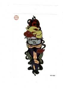 Tato Temporer Temporary Tattoo Hokage Ke-6 Kakashi Uzumaki Naruto - Tattoo Lengan Dada Punggung Kaki Tahan Air Lama Waterproof Kering - Tato Instan Tubuh Pria Bisa Dihapus