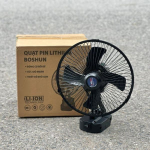 Quạt Tĩch Điện Pin 10 Cell Dùng Liên Tục 5H Quạt Pin PHỔ THÔNG Tích Điện 2 Cấp Độ Gió Siêu Mát MK TOOLS