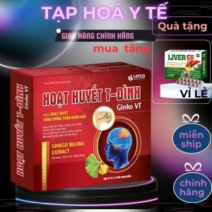 HOẠT HUYẾT TIỀN ĐÌNH GINKGO VT – HỖ TRỢ TUẦN HOÀN NÃO GIÚP GIẢM HOA MẮT CHÓNG MẶT