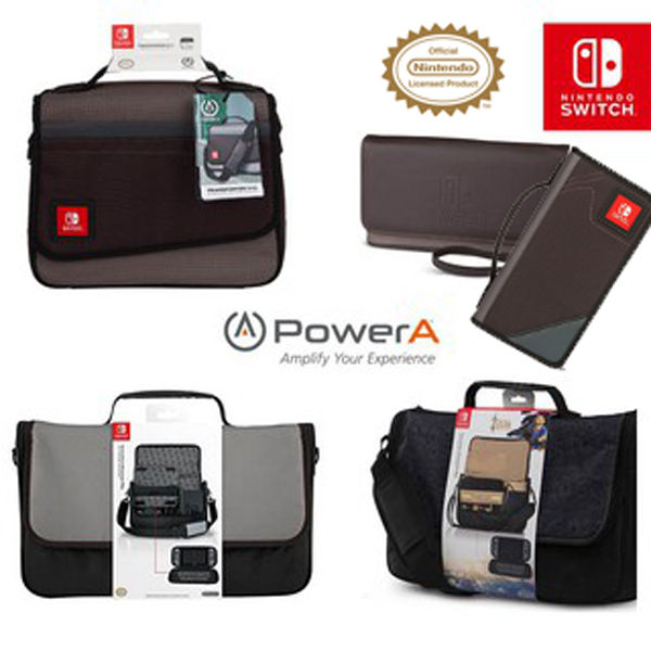 Nintendo Switch Shoulder Clutch Messenger Transporter Folio Bag - Power ...