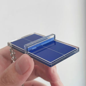【MPJow】 Badminton Keychain Souvenir Mini Tennis Pendant Table Tennis Table Three-dimensional Acrylic Keychain