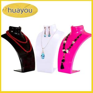 huayou Mannequin Bust Trang Sức Hiển Thị Giá Vòng Cổ Hiển Thị Chủ Trang Sức Tổ Chức Cho Tai Stud Bông Tai Đứng Chuỗi Vòng Cổ
