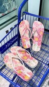 hotmarzz Hotmarzz Womens floral slippers casual and non-slip PVC Flip-flops for indoor home and bathroom use