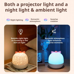 Bluetooth Speaker Projector Light HD Starry Sky Night Light with Music Home Bedroom Decor Ambient Audio Gift for Kids Adults