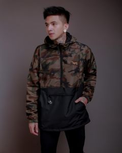 Jaket Parasut Outdoor Waterproof Pria Dewasa Bahan Taslan ZN Jacket Cagoule Loreng Anti Air