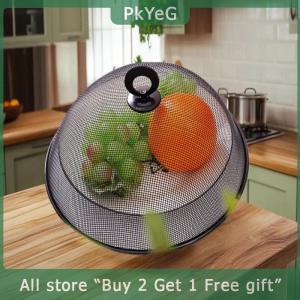 [COD] PkYeG KITCHEN Mesh Food Cover Protective Round Shape Dish Lid Household Anti-Flying Vegetable Fruit Display Holder For Outdoors