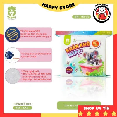 Khăn khô đa năng cho bé Mipbi 600G - 900G cho mẹ và bé sơ sinh an toàn hàng cao cấp A166 Happy Store
