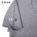 OWEN - Áo thun nam Tshirt ngắn tay Body Fit TSN233247 màu Ghi chất liệu COTTON MODAL. 