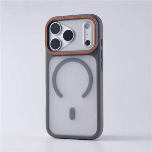 Hit Color Lens Frame Matte Original For Magsafe Case For iPhone 17 18Pro 16 Pro Max 15 Wireless Charge Shockproof Cover