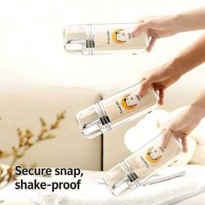 EASY SHOP 3-in-1 Travel Plastic Toothbrush Storage Box Business Trip Drinking Water Wash Cup Set